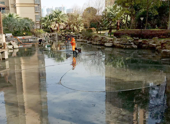 那曲景观池淤泥清理